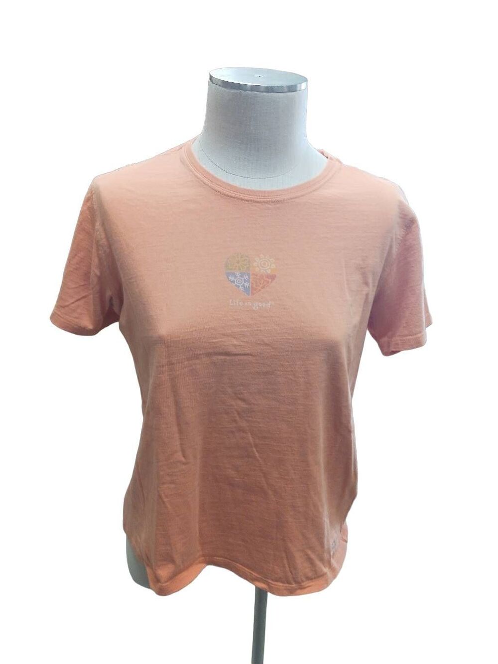Life is good orange Cottagecore tee